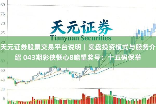天元证券股票交易平台说明｜实盘投资模式与服务介绍 043期彩侠惬心8瞻望奖号：十五码保举